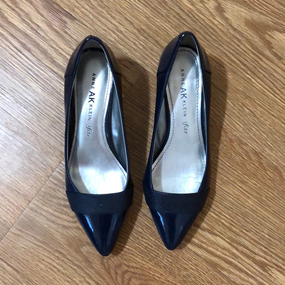 Anne Klein Navy Kitten Heel